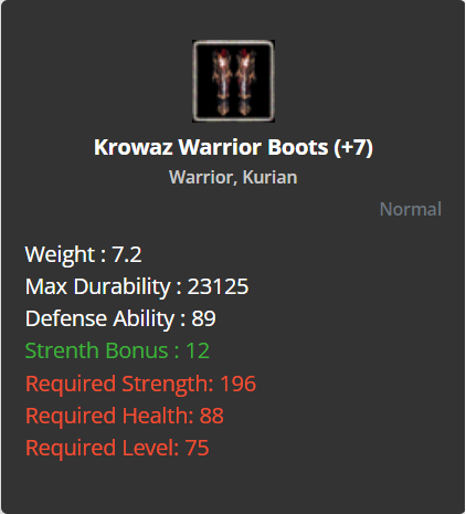 Krowaz Warrior Boots +7