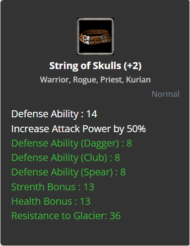 String of Skulls +2